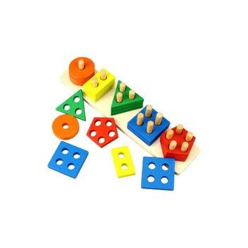 21-Piece Wooden Shape...