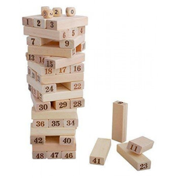 51-Piece Wooden Beech Game...