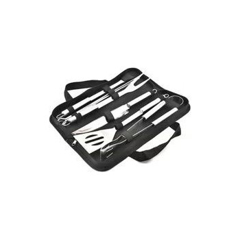 9-Piece BBQ Tool Set Silver