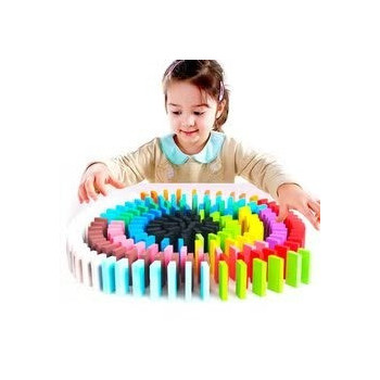 Wooden Dominos Blocks Set,...