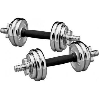 Chrome Dumbbell Set 15kg
