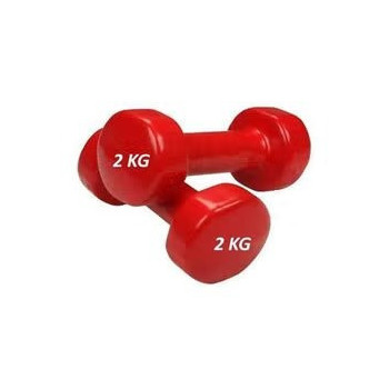 Vinyl Dumbbell Set Of 2 2kg