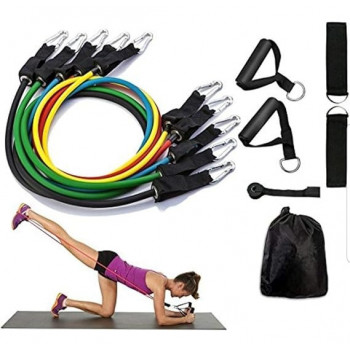 11 Pcs Fitness Resistance...