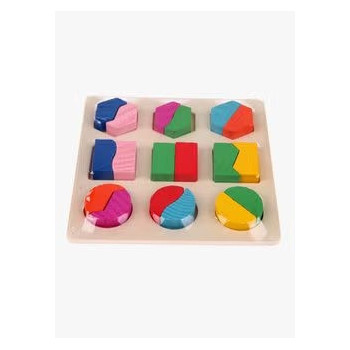 Wooden fraction shape...