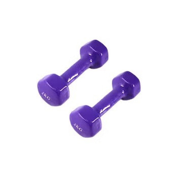 Hexagonal Dumbbell Set 2 x 4kg