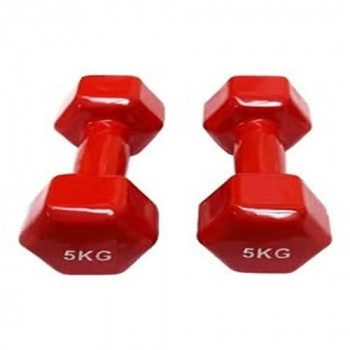 2-Piece Vinyl Dumbbell Set 5kg