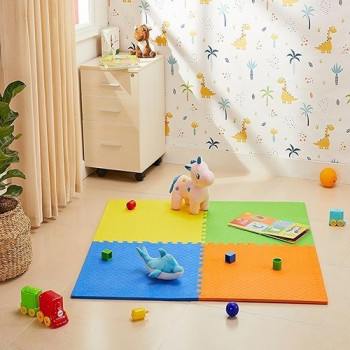 4-Piece Floor Mat Puzzle Set