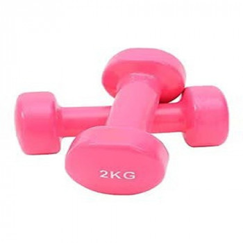 Set Of Vinyl Dumbbells 2kg