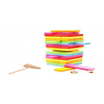 54-Piece Colored Wooden...