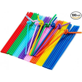 100-Piece Disposable Bendy...