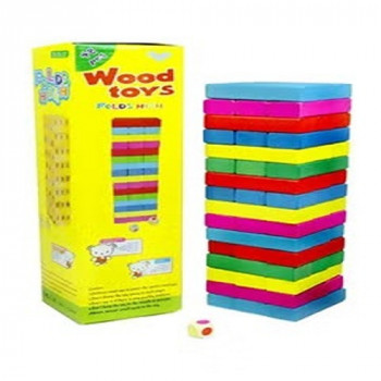 48-Piece Wooden Coloured...