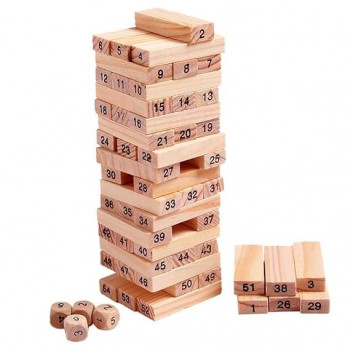 54-Piece Domino Jenga...