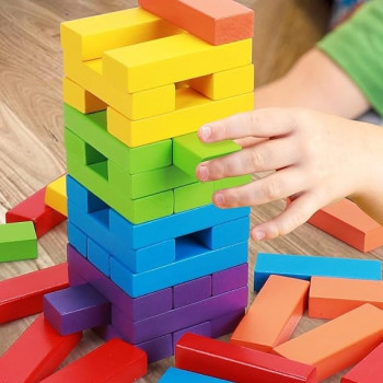 54-Piece Wooden Stacking...