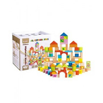 100-Piece Wood Alphabet...