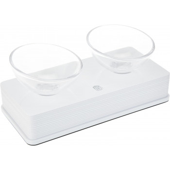 Catit Style 2-Bowl Glass...