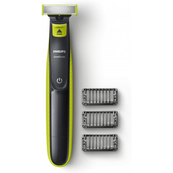 QP2520/20 One Blade Razor of Philips, Beard Trimmer (Washable, European Plug with USA Plug Adapter)