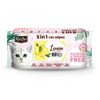 Kit Cat 5-In-1 Cat Wipes...