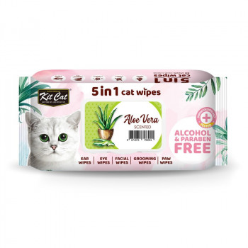 Kit Cat 5-In-1 Cat Wipes...