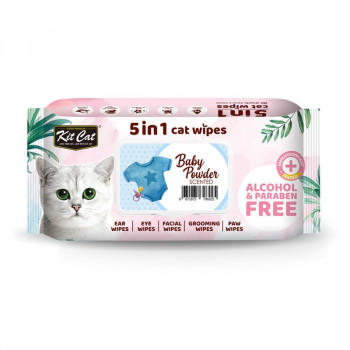Kit Cat 5-In-1 Cat Wipes...