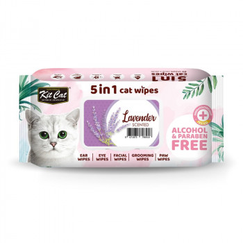 Kit Cat 5-In-1 Cat Wipes...