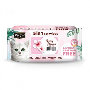 Kit Cat 5-In-1 Cat Wipes...