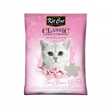 Kit Cat Classic Clump Cat Litter,(Cherry Blossom), 7 KG (Pack of 8)
