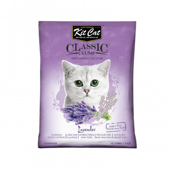 Kit Cat Classic Clump Cat Litter, (Lavender), 7 KG (Pack of 8)