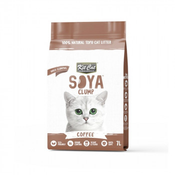 Kit Cat Soya Clump Soybean Litter Coffee, 7 L (Pack of 10)