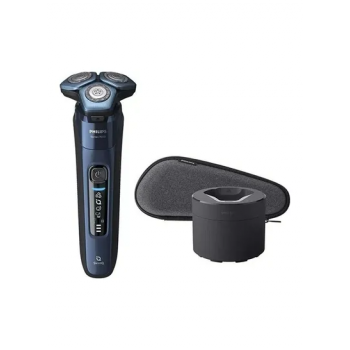 Philips Shaver Series 7000 / Pouch / Quick Cleaning Pod / 3-Pin Plug Midnight Blue