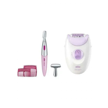 Braun Silk Epil 3 Legs Epilator White/Grey/Purple 500g