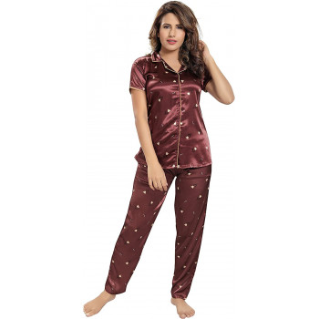 Pierre Donna Satin Pajama...
