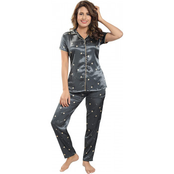 Pierre Donna Satin Pajama...