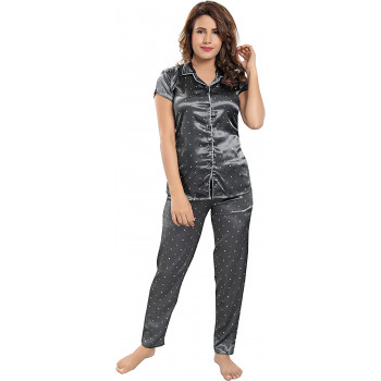 Pierre Donna Satin Pajama...