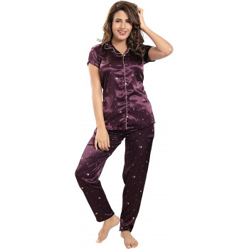 Pierre Donna Satin Pajama...